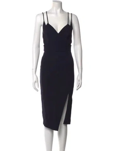 Pre-owned Talulah Nylon Midi Length Dress In Blue