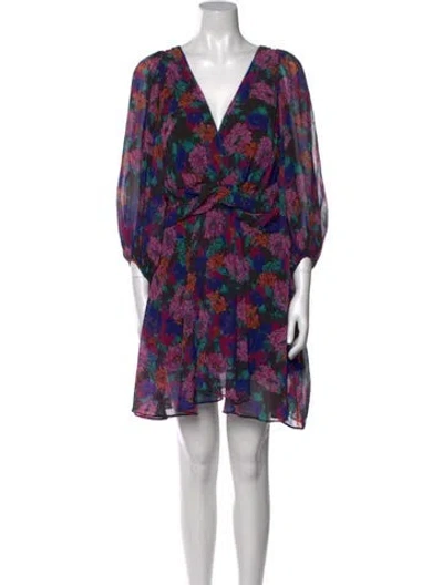 Pre-owned Talulah Printed Mini Dress In Multi