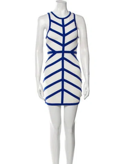 Pre-owned Talulah Striped Mini Dress In Neutral