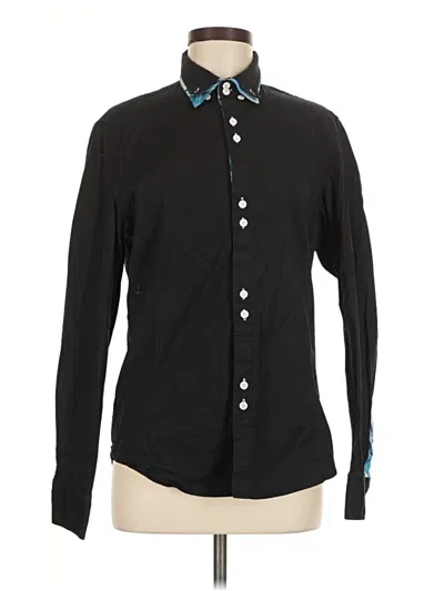 Pre-owned Tam Ware Long Sleeve Button Down Shirt In Black
