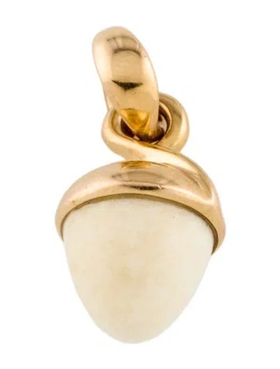 Pre-owned Tamara Comolli 18k Cacholong Mikado Bouquet Pendant In Multi