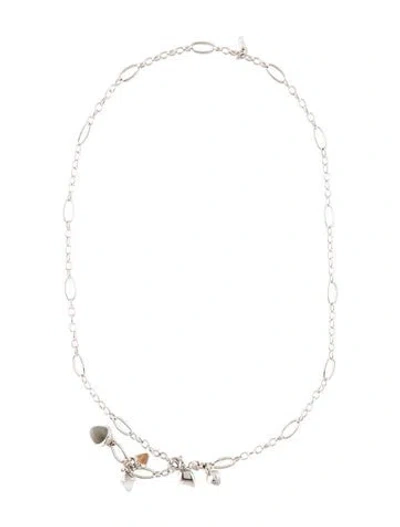 Pre-owned Tamara Comolli 18k Moonstone & Diamond Mikado Delicate 'cashmere' Lariat Necklace, 20" In Multi