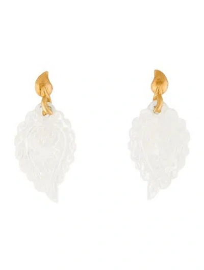 Pre-owned Tamara Comolli 18k Mother Of Pearl India Earrings In Multi