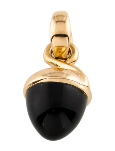 Pre-owned Tamara Comolli 18k Onyx Mikado Acorn Pendant In Multi