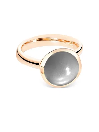 Tamara Comolli 18k Rose Gold Large Bouton Moonstone Ring