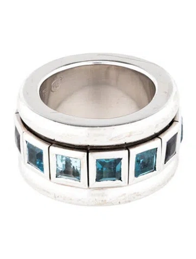 Pre-owned Tamara Comolli 18k Topaz & Iolite Curriculum Vitae Band In Multi