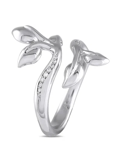 Pre-owned Tamara Comolli 18k White Gold Diamond Ring In Gray