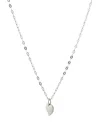 Tamara Comolli 18k White Gold Sparkle Heart Necklace In Brown