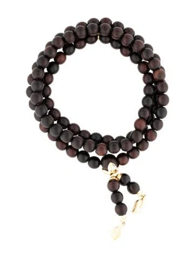 Pre-owned Tamara Comolli 18k Wood India Convertible Bracelet In Brown