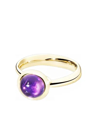 Tamara Comolli 18k Yellow Gold Bouton Amethyst Ring In Brown