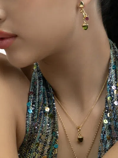 Tamara Comolli Candy Mikado Acorn Dangling Earrings In Gold