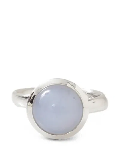 Tamara Comolli Chalcedony Large Bouton Ring In Metallic