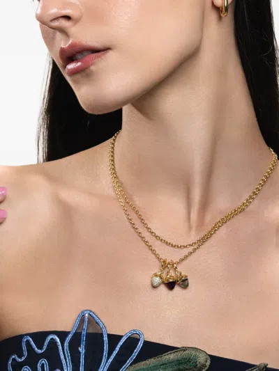 Tamara Comolli Flamenco Diamond Pendant In Gold