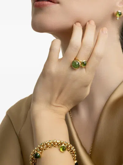 Tamara Comolli Large Peridot Ring In Gold