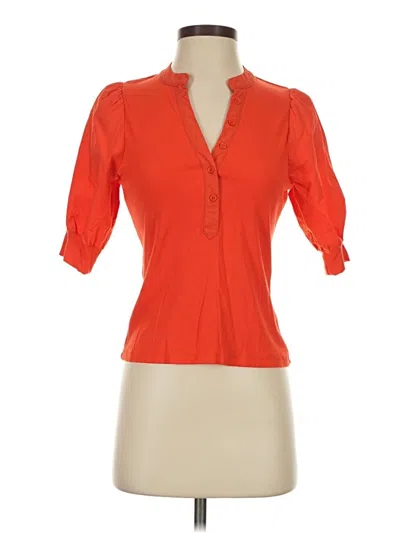 Pre-owned Tamara H. 3/4 Sleeve Blouse In Orange