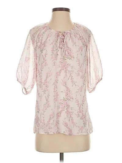 Pre-owned Tamara H. 3/4 Sleeve Blouse In Pink