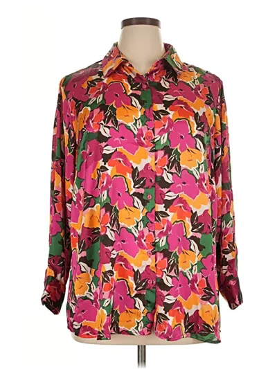 Pre-owned Tamara H. 3/4 Sleeve Blouse In Pink