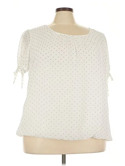 Pre-owned Tamara H. 3/4 Sleeve Blouse In White