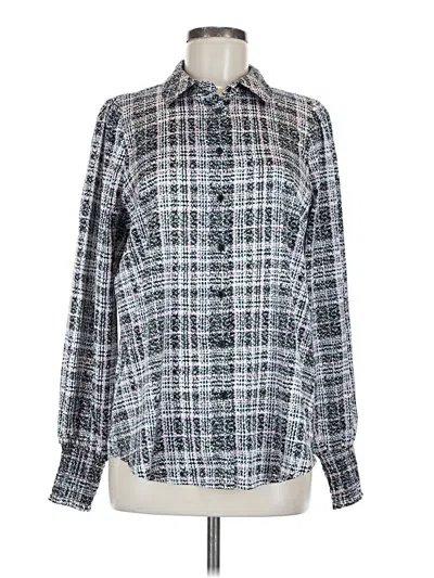 Pre-owned Tamara H. Long Sleeve Blouse In Gray