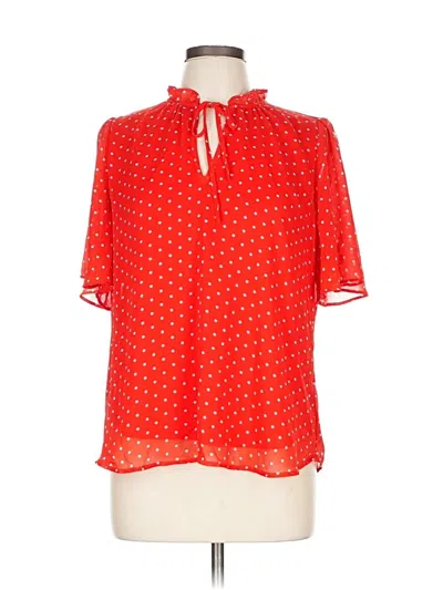 Pre-owned Tamara H. Short Sleeve Polo Shirt In Red