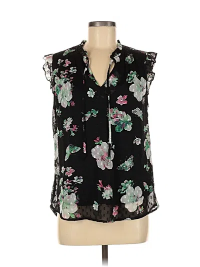 Pre-owned Tamara H. Sleeveless Blouse In Black