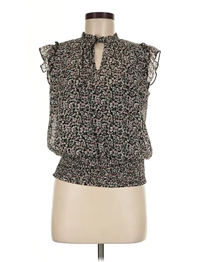 Pre-owned Tamara H. Sleeveless Blouse In Black