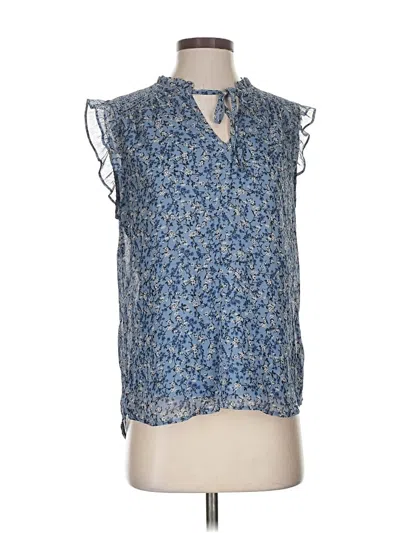 Pre-owned Tamara H. Sleeveless Blouse In Blue