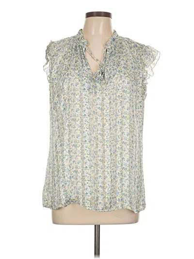 Pre-owned Tamara H. Sleeveless Blouse In Blue
