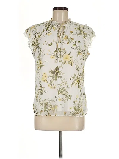 Pre-owned Tamara H. Sleeveless Blouse In Ivory
