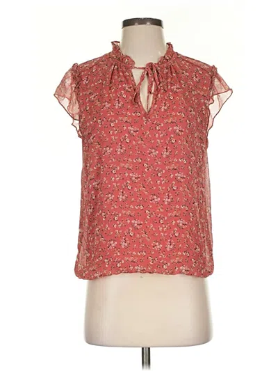 Pre-owned Tamara H. Sleeveless Blouse In Red
