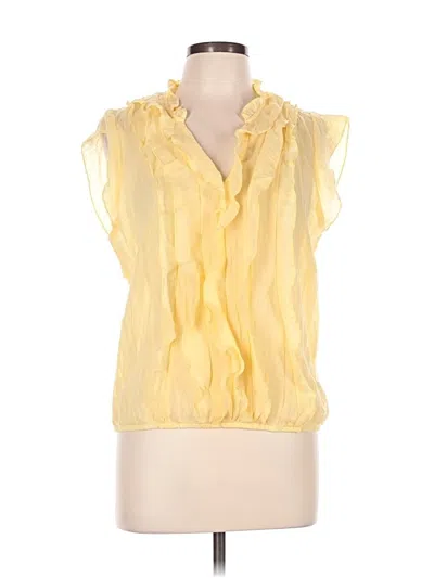 Pre-owned Tamara H. Sleeveless Blouse In Yellow