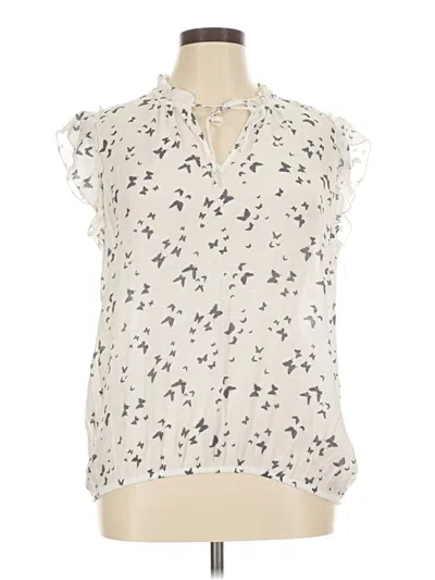 Pre-owned Tamara H. Sleeveless T-shirt In Ivory