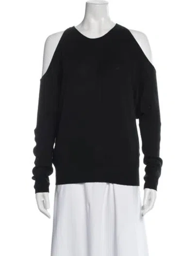 Pre-owned Tamara Mellon Cashmere Crew Neck Sweater In Blue