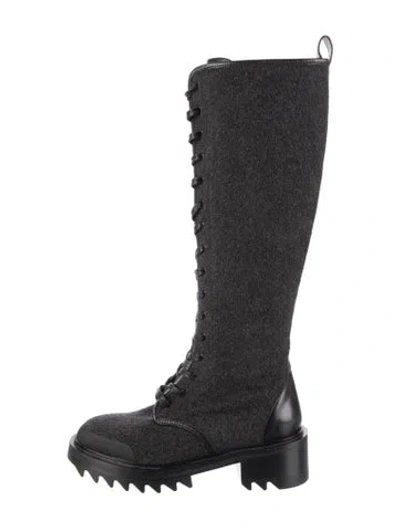Pre-owned Tamara Mellon Combat Boots In Black
