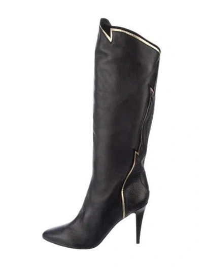 Pre-owned Tamara Mellon Leather Boots In Black