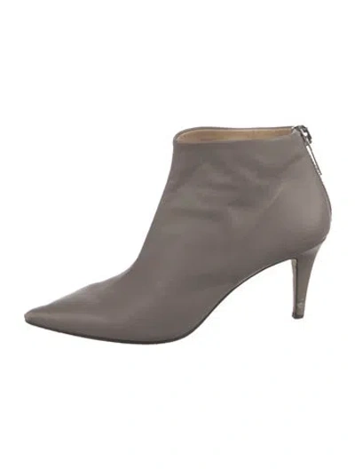 Pre-owned Tamara Mellon Leather Boots In Gray