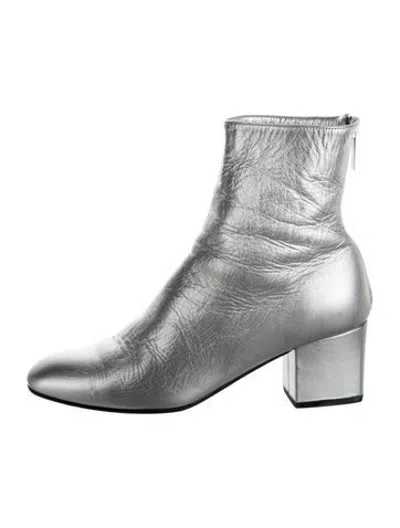 Pre-owned Tamara Mellon Leather Boots In Metallic/silver