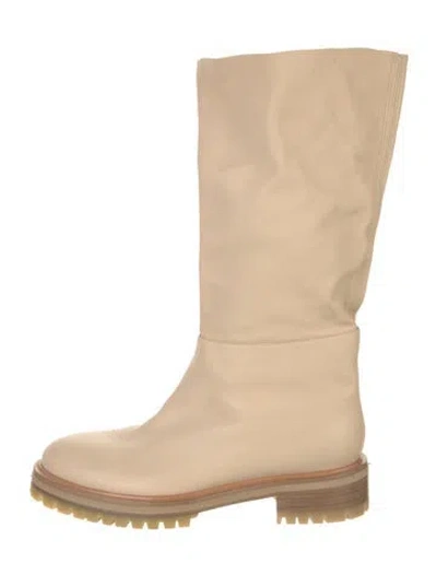 Pre-owned Tamara Mellon Leather Boots In Neutrals