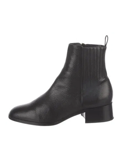 Pre-owned Tamara Mellon Leather Chelsea Boots In Black