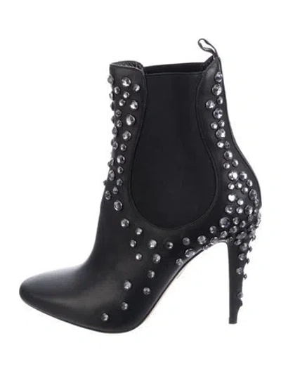 Pre-owned Tamara Mellon Leather Chelsea Boots In Black
