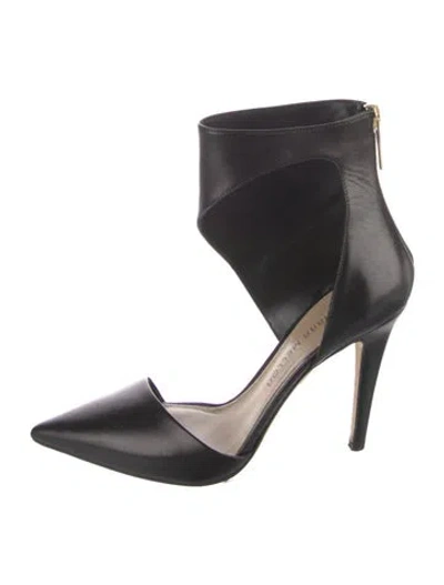 Pre-owned Tamara Mellon Leather D'orsay Pumps In Black