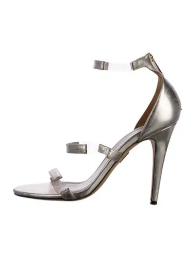 Pre-owned Tamara Mellon Leather D'orsay Pumps In Silver