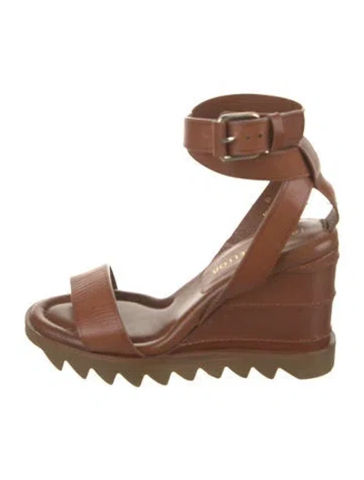 Pre-owned Tamara Mellon Leather Gladiator Sandals In Neutral