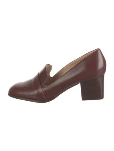 Pre-owned Tamara Mellon Leather Pumps In Burgundy