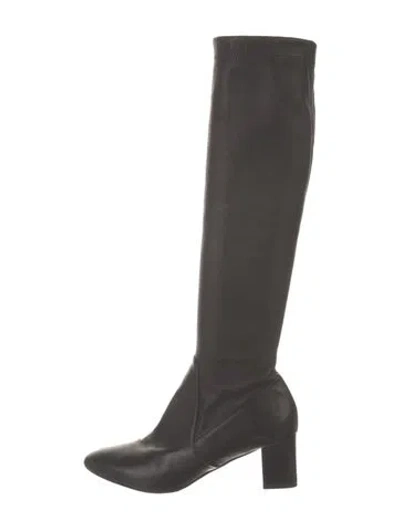 Pre-owned Tamara Mellon Leather Riding Boots In Black