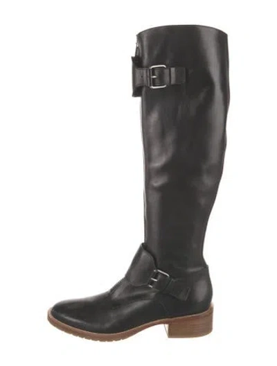 Pre-owned Tamara Mellon Leather Riding Boots In Black