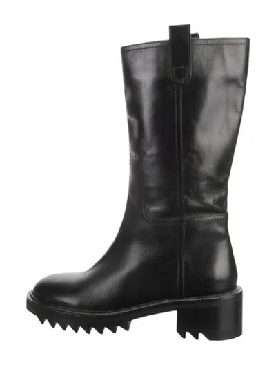 Pre-owned Tamara Mellon Leather Riding Boots In Black