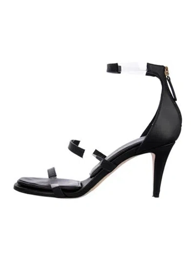 Pre-owned Tamara Mellon Leather Sandals In Black