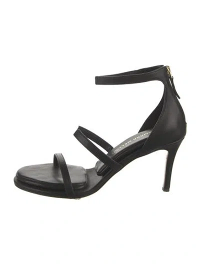 Pre-owned Tamara Mellon Leather Sandals In Black