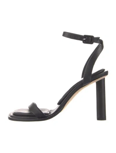 Pre-owned Tamara Mellon Leather Sandals In Black